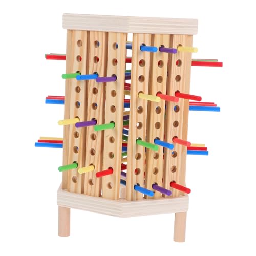 UPKOCH Montessori Holz Brettspiel mit Bunten Stäbchen Pädagogisches Lernspielzeug für Kleinkinder Fördert Zählen Sortieren Feinmotorik und Soziale Interaktion Sicherer Naturholzspaß UPKOCH Montessori Holz Brettspiel mit Bunten Stäbchen Pädagogisches Lernspielzeug für Kleinkinder Fördert Zählen Sortieren Feinmotorik und Soziale Interaktion Sicherer Naturholzspaß von UPKOCH