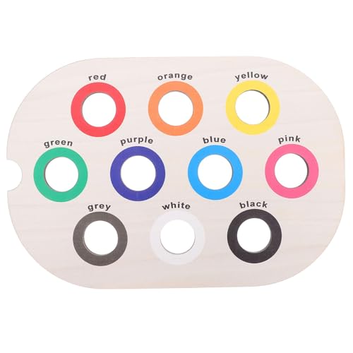 UPKOCH Montessori Holz-Farbsortiertablett, Sensorisches Brett für Kleinkinder, Frühes Lernen, Spiel zur Entwicklung der Feinmotorik für Babys im Vorschulalter UPKOCH Montessori Holz-Farbsortiertablett, Sensorisches Brett für Kleinkinder, Frühes Lernen, Spiel zur Entwicklung der Feinmotorik für Babys im Vorschulalter von UPKOCH