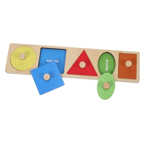 UPKOCH Montessori Holz Steckpuzzle Formensortierer Farbige Geometrische Lernspielzeug Vorschulkinder Pädagogisches Greifbrett aus Holz Formwahrnehmung UPKOCH Montessori Holz Steckpuzzle Formensortierer Farbige Geometrische Lernspielzeug Vorschulkinder Pädagogisches Greifbrett aus Holz Formwahrnehmung von UPKOCH