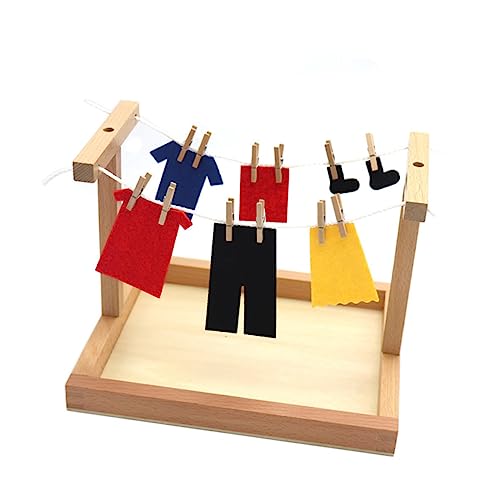 UPKOCH Montessori Holzkleiderbügel Lernspielzeug Spielhaus Kleidung Aufhängen Kreativitätsfördernd Praktisches Üben für Jungen Mädchen Ab Jahren UPKOCH Montessori Holzkleiderbügel Lernspielzeug Spielhaus Kleidung Aufhängen Kreativitätsfördernd Praktisches Üben für Jungen Mädchen Ab Jahren von UPKOCH