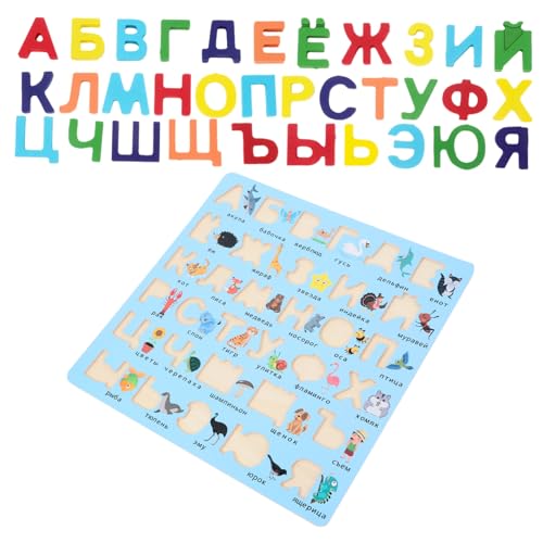 UPKOCH Montessori Holzpuzzle Russisches Alphabet Groß Lernspielzeug für Kleinkinder Ab Monaten Sichere Buchstaben steckpuzzle zur Frühkindlichen Entwicklung Fördert Kognitive Fähigkeiten UPKOCH Montessori Holzpuzzle Russisches Alphabet Groß Lernspielzeug für Kleinkinder Ab Monaten Sichere Buchstaben steckpuzzle zur Frühkindlichen Entwicklung Fördert Kognitive Fähigkeiten von UPKOCH