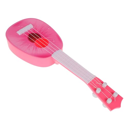 UPKOCH Musikalisches Ukulele -Instrumente Kleinkindspielzeug Gitarrenspielzeug Für Kleine Gitarre Kleinkind Gitarre Musikinstrumente, Rosa Plastik von UPKOCH