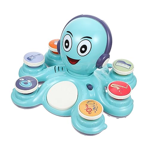 UPKOCH Octopus Musiklicht für kinderspielzeug elektrospielzeug Safe Toy Toys for Fun Toy Musikinstrument Cartoon musikalische krake Kleinkind Musik Plastik Blue von UPKOCH