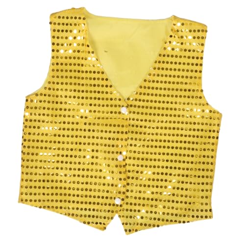 UPKOCH Paillettenweste Glitzernde Bühnenweste für Jungen und Mädchen Strapazierfähiges Performance Party Kostüm Einfaches An Ausziehen für Hip Hop Tanz und Show UPKOCH Paillettenweste Glitzernde Bühnenweste für Jungen und Mädchen Strapazierfähiges Performance Party Kostüm Einfaches An Ausziehen für Hip Hop Tanz und Show von UPKOCH
