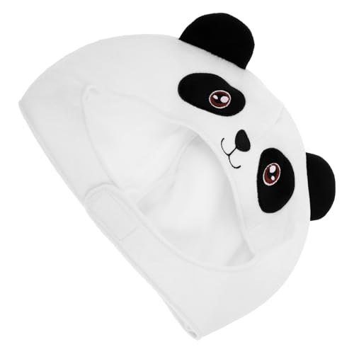 UPKOCH Panda-kopfbedeckung Halloween-foto-requisiten Panda-kostüm Maskerade-hut Plüschtierhut Neuheit Hüte Verrückte Hüte Plüsch Bärenmütze Tier-cosplay-kostüm Kurzer Plüsch von UPKOCH