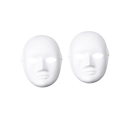 UPKOCH Papiermaske Zum Selbstgestalten Weiße DIY Masken Für Karneval Halloween Und Kostümpartys 2 Damen Und 2 Herren Ideal Für Kreative Bastelprojekte von UPKOCH