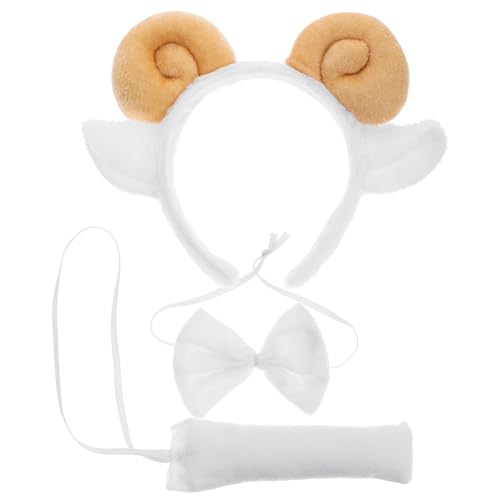 UPKOCH Plüsch Schaf Kostüm mit Haarreif Abnehmbaren Ohren und Kuscheliges Halloween Accessoire für Damen und Vielseitig Bequem Langlebig UPKOCH Plüsch Schaf Kostüm mit Haarreif Abnehmbaren Ohren und Kuscheliges Halloween Accessoire für Damen und Vielseitig Bequem Langlebig von UPKOCH