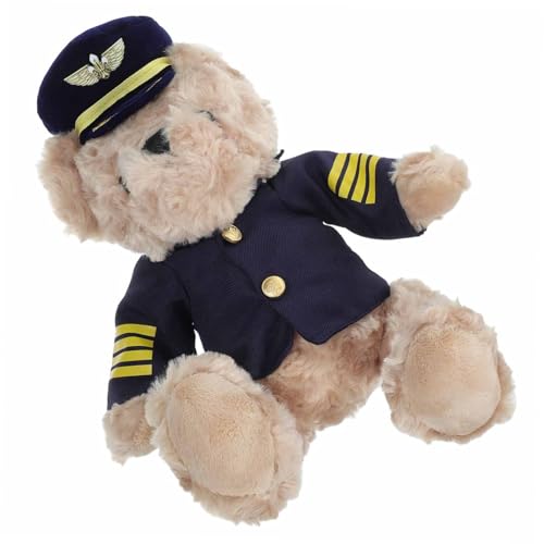 UPKOCH Plüschtier Pilotbär Weiches Kuscheltier Kleines Stofftier für Kreative Rollenspiele Dekoratives Dusche Geschenk UPKOCH Plüschtier Pilotbär Weiches Kuscheltier Kleines Stofftier für Kreative Rollenspiele Dekoratives Dusche Geschenk von UPKOCH