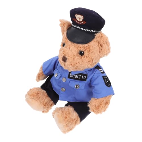 UPKOCH Polsterbär Plüschtier Kleiner Polizei Outfit Gefülltes Stofftier Für Zimmer Dekoration UPKOCH Polsterbär Plüschtier Kleiner Polizei Outfit Gefülltes Stofftier Für Zimmer Dekoration von UPKOCH