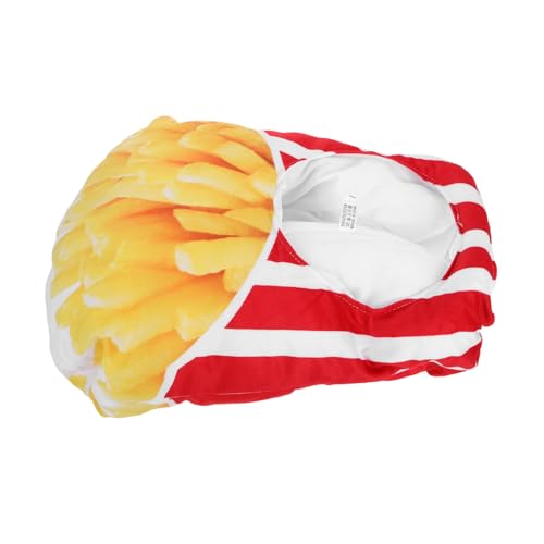 UPKOCH Pommes Frites Hut Cosplay Kostüme Kostüm Halloween Party Hüte Für Erwachsene Lustige Kopfbedeckung Cosplay Party Kopfschmuck Party Hut Kopfschmuck Cosplay Party Zubehör von UPKOCH