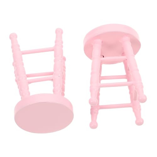 UPKOCH Puppenhaus Möbel Realistische Runde Sitzgelegenheit Hoher Fußhocker für Mini Szenen Handgefertigt Vielseitig für Basteln und Sammler Geeignet Rosa UPKOCH Puppenhaus Möbel Realistische Runde Sitzgelegenheit Hoher Fußhocker für Mini Szenen Handgefertigt Vielseitig für Basteln und Sammler Geeignet Rosa von UPKOCH