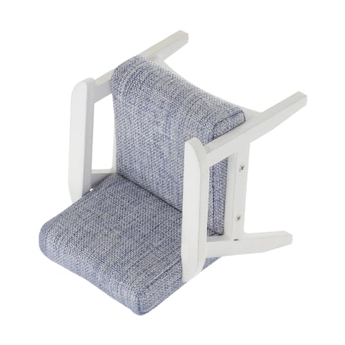 UPKOCH Puppenstubensofa Sessel Puppenhaus Puppencouch Miniaturmöbel Mini-Sofa-Requisite Mini-einzelsofa Winzige Möbel Mini- - Kleines Hauszubehör Praktisches Mini-Sofa Stoff Blue von UPKOCH