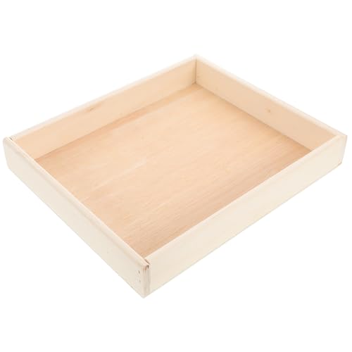 UPKOCH Puzzle-tablett Holztablett Kleinigkeiten Halter Puzzle-aufbewahrungstablett Puzzle-sortiertabletts Spielzeugtablett Aus Holz Puzzle- -tabletts Spielzeughalter Beige Hölzern von UPKOCH