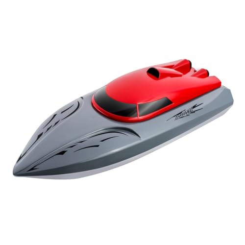 UPKOCH Rc Rennboot Elektrisches Poolboot Wiederaufladbares Fernbedienungsboot Für Hochgeschwindigkeits Wasser Für Sommer Rotes Design von UPKOCH