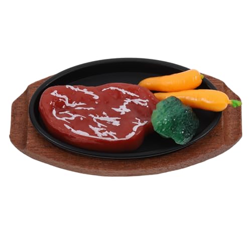 UPKOCH Realistisches Miniatur Steak Modell Teller Authentisches Puppenhaus Essen Langlebiges Spielküchen zubehör Vielseitig für Puppenhaus Dekor und Sammelobjekte Kompaktes Design UPKOCH Realistisches Miniatur Steak Modell Teller Authentisches Puppenhaus Essen Langlebiges Spielküchen zubehör Vielseitig für Puppenhaus Dekor und Sammelobjekte Kompaktes Design von UPKOCH