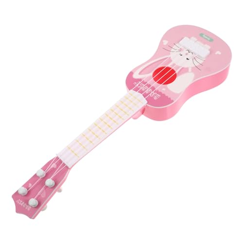 UPKOCH Saiten Ukulele für Musikinstrumente für Kleinkinder Gitarre Mini-Gitarre Mini-Ukulele kinderinstrumente musikinstrumente Gitarrenmodell Plastikinstrument Rosa von UPKOCH