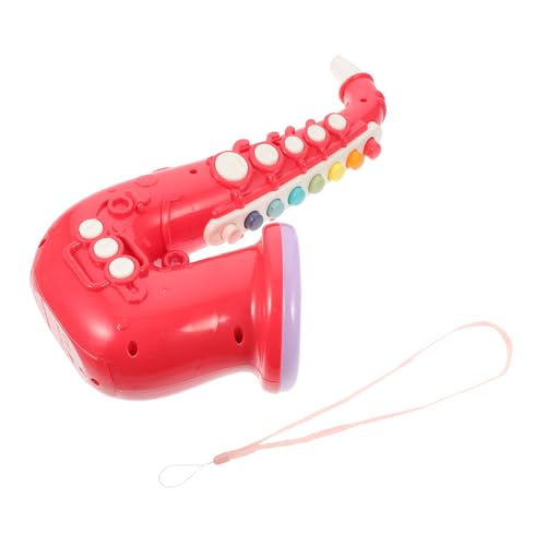 UPKOCH Saxophon Spielen kann Mini-Saxophon-Spielzeug Spielzeug für Kinder kinderinstrumente Kinder musikinstrumente Simulations-Saxophon-Spielzeug Kinder-Saxophon-Spielzeug Plastik rot von UPKOCH