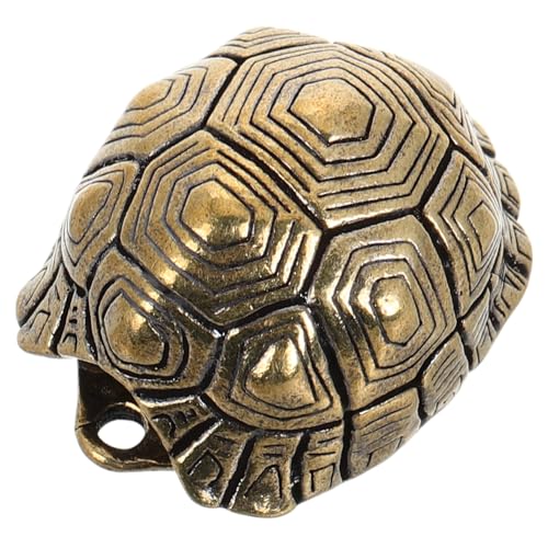 UPKOCH Schildkrötenpanzerglocke Vintage Schmuck Vintage Glocken des Deckels Meeresschildkröte Medaillon Schlüsselanhänger Schildkrötenpanzer Anhänger Schmuck Schildkrötenpanzer Schmücken von UPKOCH