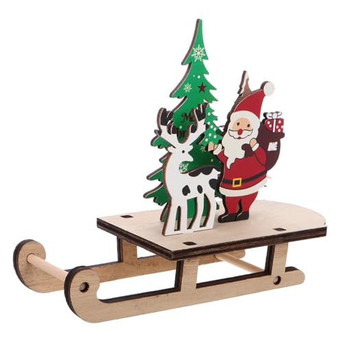 UPKOCH Schlittendekorationen Weihnachtsbaumdekoration Weihnachtsdekoration für Zuhause Weihnachtsparty-Dekoration Schlittenverzierung Winter-Ski-Partygeschenk Mini-Schlitten-Ornament von UPKOCH