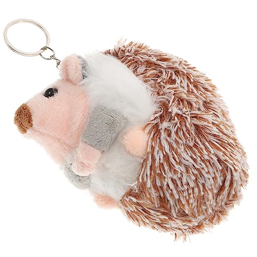 UPKOCH Schmuck Für Schlüsselanhänger Plüschschlüssel Plüschtier Igel Reize Igel Schlüsselanhänger Schatten Plüsch Igel Stofftier Plüsch-schlüsselanhänger Zubehör Hamster Kette von UPKOCH