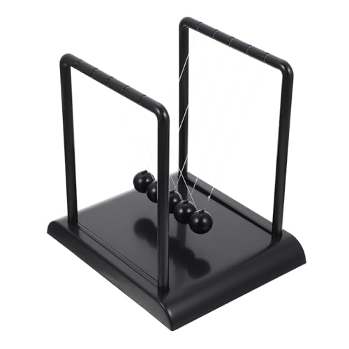 UPKOCH Schwarze Newton Pendel Balance Kugeln Stylische Schreibtischdekoration Für Büro Und Zuhause Chic Newtons Cradle Für Kreatives Design Und Physikalische Experimente Großes von UPKOCH