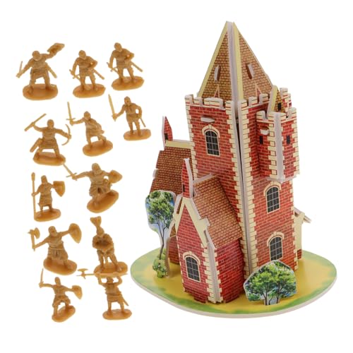 UPKOCH Set 100 Stück Rittermodell Ritter Actionfiguren mittelalterliche Miniatur Krieger Figuren Set Ritter Figuren Spielset Armee-Spielset Miniatur-Armeefiguren Plastik Golden von UPKOCH