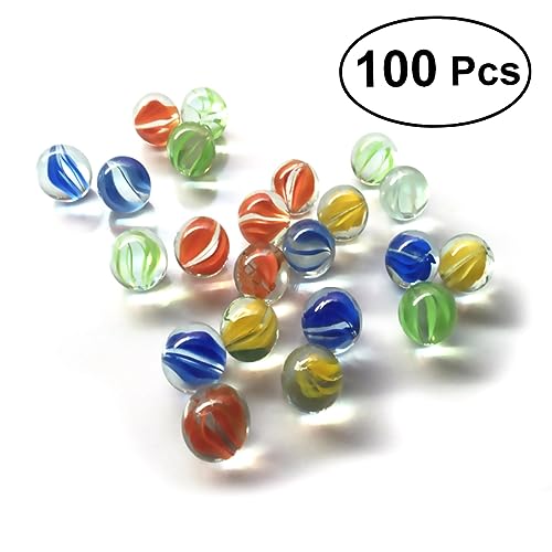 UPKOCH Set Mit 100 Murmeln Für Kinder Katzenaugen Murmeln Shooter Murmeln Kinder Make Up Glas von UPKOCH