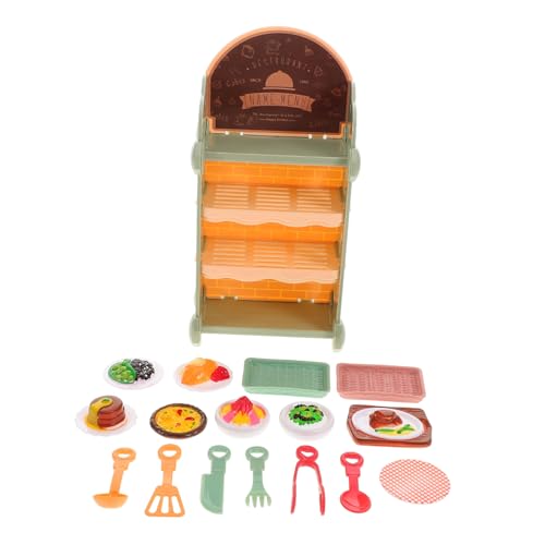 UPKOCH Simulation Lebensmittelspielzeug Puppe Miniatur Figur Mini-Essen Mini- Küche Spielset Spielküche Aus Holz Mini-Food- Lebensmittelladen Kinderküche Plastik von UPKOCH