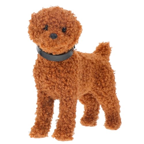 UPKOCH Simulationswelpe für kinderspielzeug Stuffed Soft Toys Plush Toy spielzeuge Spielzeughund mit realistischer Figur Puppenspielzeug Hundeschmuck Plastik Brown von UPKOCH