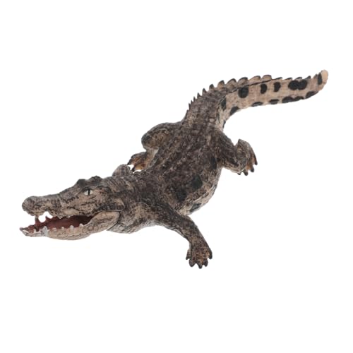 UPKOCH Simuliertes Krokodilspielzeug Dschungelkostüm Alligatorfisch Gator Spielzeug Für Kinder Automatisch Rotierendes Fischmaul Spielzeug Realistische Actionfiguren Alligatorfigur von UPKOCH