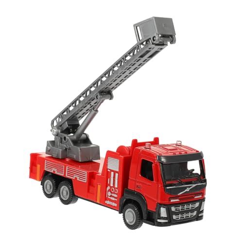 UPKOCH Spielzeugauto-Modell für kinderspielzeug sankastenspielsachen puppenwagen fire Truck Frühpädagogisches pädagogisches Feuerwehrauto Legierung rot von UPKOCH