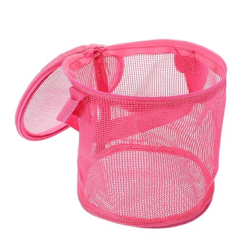 UPKOCH Strand Aufbewahrungstasche Mesh-Strandtasche Für Strandutensilien Für Kleinkinder Mädchen Mesh-strandrucksack -strandtaschen Für Mädchen Strandtuch Rosy PVC von UPKOCH