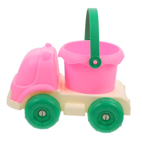 UPKOCH Strandspielzeug Auto Eimer Outdoor Für Ferngesteuerte Lastwagen Für Kinderspielzeug Reisespielzeug Eiscreme Badespielzeug Spielzeugautos Sandlaster Eimer Rosa von UPKOCH