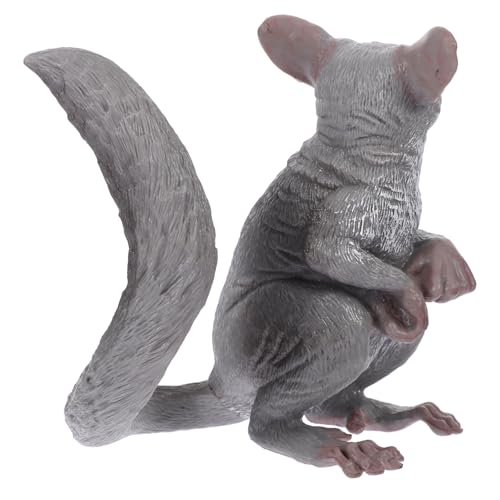 UPKOCH Sugar Glider-Modell Gartentierstatue Lernspielzeug „Sugar Glider“. Tischplatte mit Tierstatue Tiere Modell Realistisches Modell Cartoon Sugar Glider Figur Tierfigur Plastik Grey von UPKOCH