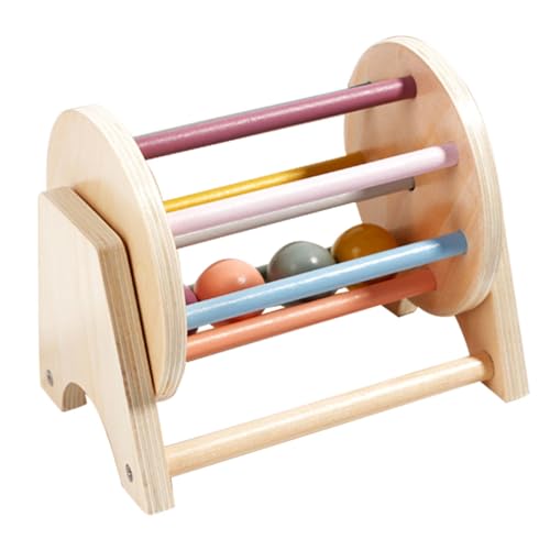 UPKOCH Textiltrommel aus Holz Kleinkinder kleinkinderspielzeug trommeln Lernspielzeug Educational Toys Werkzeug Cartoon-Textiltrommel Textiltrommelmodell Holzwalze Holzspielzeug von UPKOCH