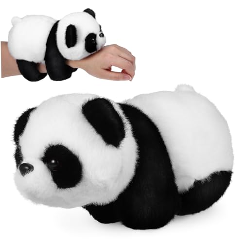 UPKOCH Tierarmband Hund Panda-Slap-armbänder Tragen Stofftier-Armband Wolf Mysteriöses Tierschnapparmbänder Welpe Panda-snap-Armband Animal-Slap-armbänder Knuddelig Plüsch Tuch von UPKOCH