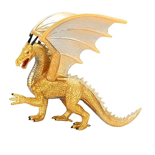 UPKOCH Tierornament Figur Tierdekor Dinosaurier-Dekoration Statuenmodelle Skelett-maskerademaske Dinosaurier-Ornament Für Tierlandschaftsdekoration Tortendeko Einschulung Golden von UPKOCH