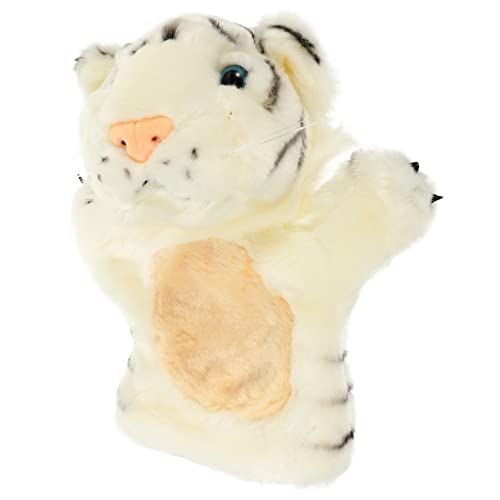 UPKOCH Tiger Marionette Hand Puppet handspielpuppen Kinderhandpuppe Kuscheltier Handpuppe Tierhandpuppe kinderspielzeug Tiere Handpuppe Cartoon-Handpuppenspielzeug Tierpuppen PP Baumwolle von UPKOCH