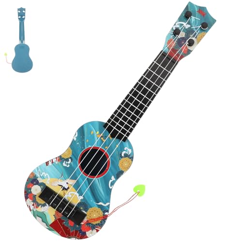 UPKOCH Ukulele Musikinstrumente Gitarren Für Kleinkind Gitarre Kleinkind Musikinstrumente Gitarre Für Anfänger Früherziehung Kindergitarre Modell Kunststoff Blau von UPKOCH