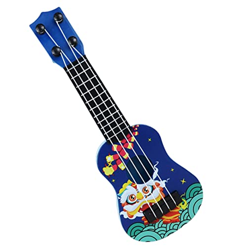 UPKOCH Ukulele kinderinstrumente musikinstrumente Dekorative Gitarre Gitarren kindergitarre Kabeljau Turmalin Jumbo Wok Spielzeuggitarrenmodell Desktop-Mini-Gitarre Abs Blue von UPKOCH