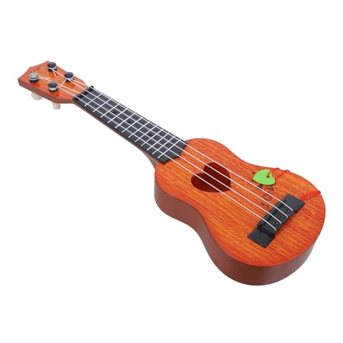 UPKOCH Ukulele kinderinstrumente musikinstrumente frühes musikalisches Lernspielzeug musikalische -Ukulele spielzeuge Gitarre Ukulelen für Holz Orange von UPKOCH