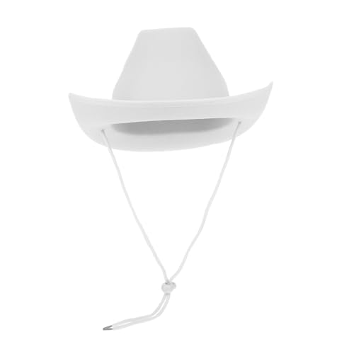 UPKOCH Verstellbarer Filz cowboyhut Weiß für Erwachsene Unisex Westernhut mit Krempe und Sicherheitskordel Anpassbar für Damen und Herren UPKOCH Verstellbarer Filz cowboyhut Weiß für Erwachsene Unisex Westernhut mit Krempe und Sicherheitskordel Anpassbar für Damen und Herren von UPKOCH
