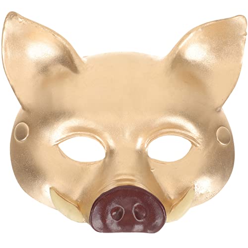 UPKOCH Wildschwein halloween schminke halloween make up masken halloween gesicht schminken hallowen masks weihnachtsdeko für Party einzigartige Pu Golden von UPKOCH