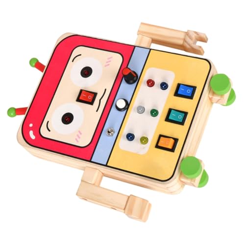 UPKOCH beschäftigtes Brettspielzeug holzspielzeug Roboter für настольная игра Child Play Board Game Reisen beschäftigt Bord kognitive Tafel Elektronisches Bauteil von UPKOCH