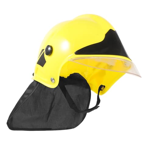 UPKOCH safety helmet security cap Feuerwehrmann Hut für Rollenspiele feuerwehrmann spielzeug Feuerwehrmann Partyhelm Feuerwehrausrüstung Partykostüme Helm für Bühnenauftritte Stoff Yellow von UPKOCH