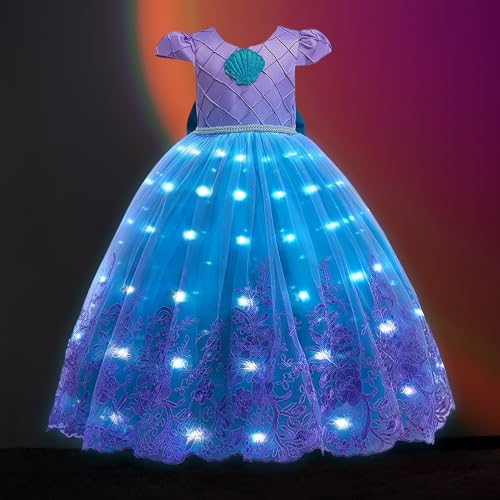 UPORPOR Prinzessin Kleid Mädchen, Halloween Ice Prinzessin Kostüm Mädchen, Karneval Verkleidung für Kinder Cosplay Party Weihnachten Fest Geburtstag 140 UPORPOR Prinzessin Kleid Mädchen, Halloween Ice Prinzessin Kostüm Mädchen, Karneval Verkleidung für Kinder Cosplay Party Weihnachten Fest Geburtstag 140 von UPORPOR