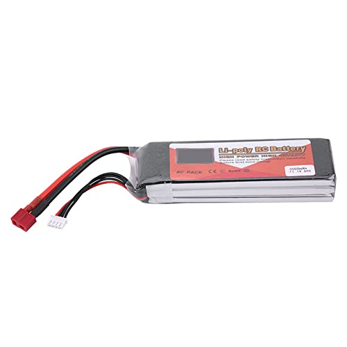 UPQRSG 3S 11,1 V 1300 Mah 4500 Mah 5500 Mah Wiederaufladbarer Lipo Akku mitT Stecker, Kompatibel mitRC Auto, Flugzeug, Hubschrauber, Quadrocopter, LKW, Boot(3500mAh-60C T-Stecker) von UPQRSG