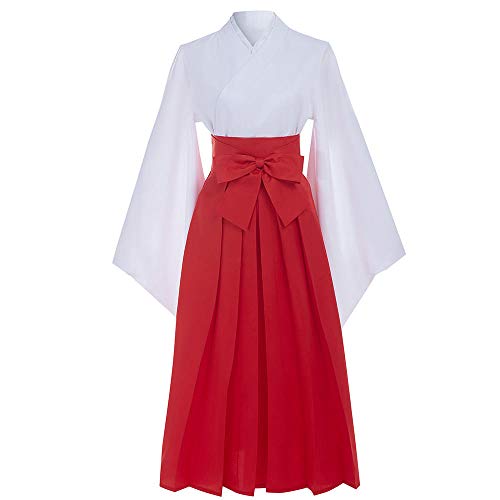 UPUPCOS Iori Utahime Kimono Cosplay Kostüm Japanisches Anime Rot und Weiß Kimono Kleid Lang für Frauen von UPUPCOS