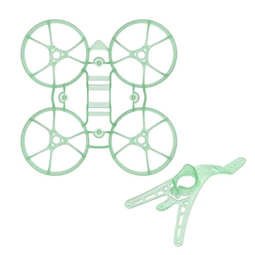 UQXJK Meteor65 Air Bürstenlosen Drone Quadcopter Kompatibel Mit BWhoop 65MM Rahmen Für Meteor65 1S Bürstenlosen(Green Canopy Frame) von UQXJK