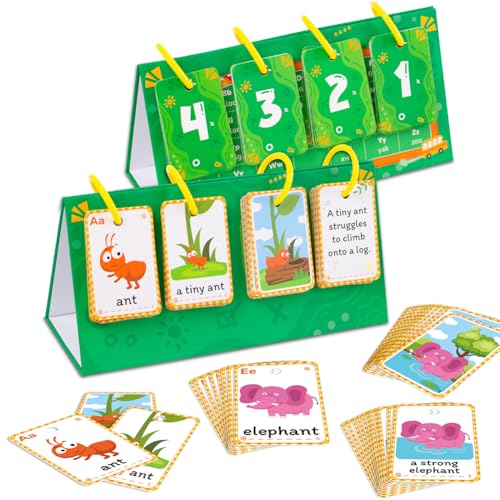 Bunte Baby Lernkarten Buchstabenkarten, Kinder Lernkarten Lernspielzeug Tierkarten Englische Fotokarten, Tier Alphabet Lernkarten Vorschul Wörter Lernen Vorschul Interaktives Spielzeug Kinder von URFDCAD